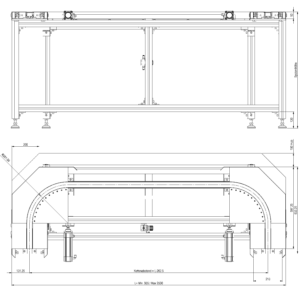 Kettenspannmodul 2x90° Rollend - Image 2